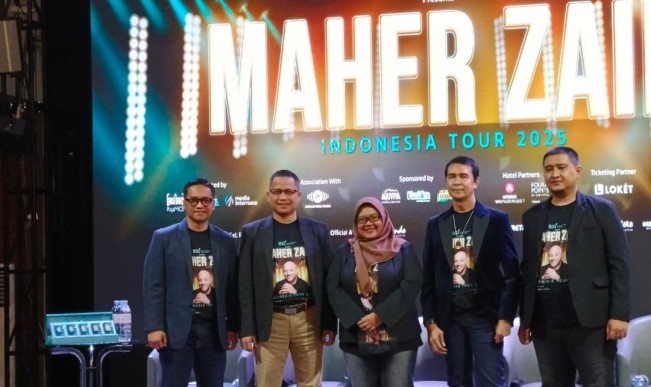 Konferensi pers konser Maher Zain, Selasa (9/9/2025). [FTNews.co.id/Selvianus Kopong Basar]
